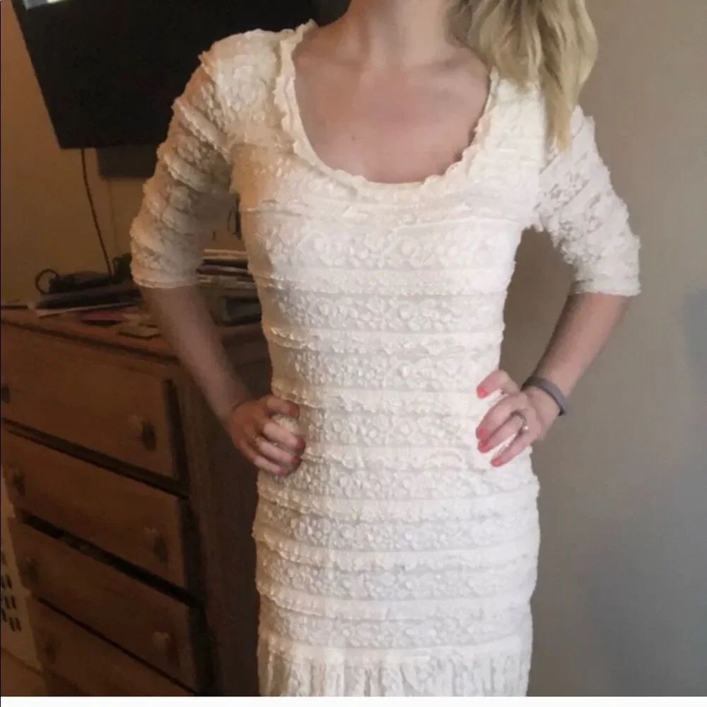 Max Edition White Lace Dress sz. M